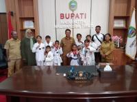 Silahturahmi Dengan Bupati Ubaid, Taekwondo Halmahera Timur Ucapkan Terimakasih